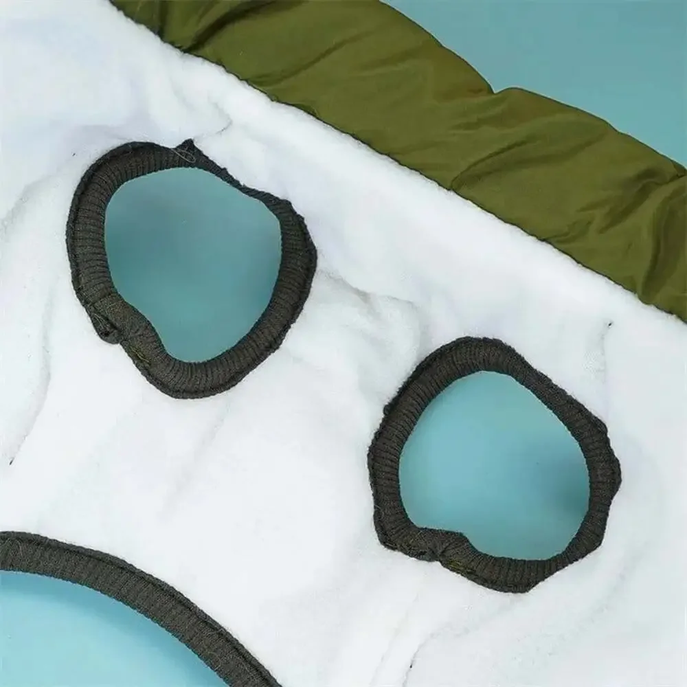 Large Pet Dog Jacket with Harness Winter Warm Dog Clothes for Labrador Waterproo
